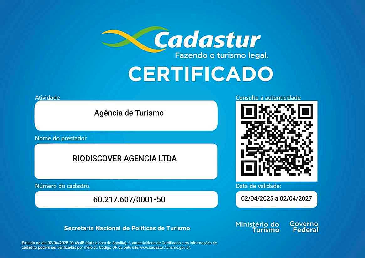 Сертификат Cadastur