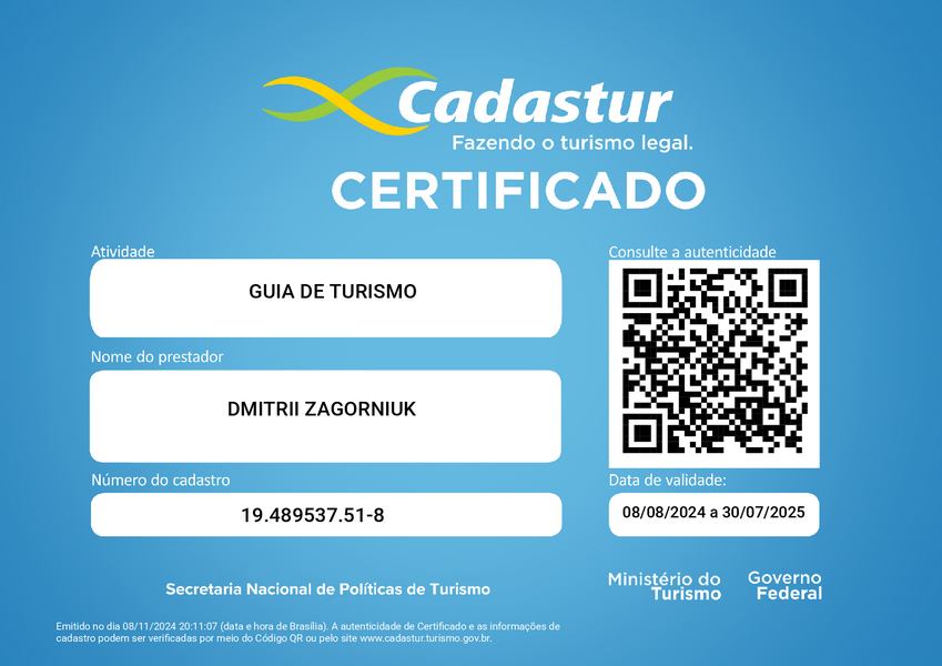CERTIFICADO CADASTUR